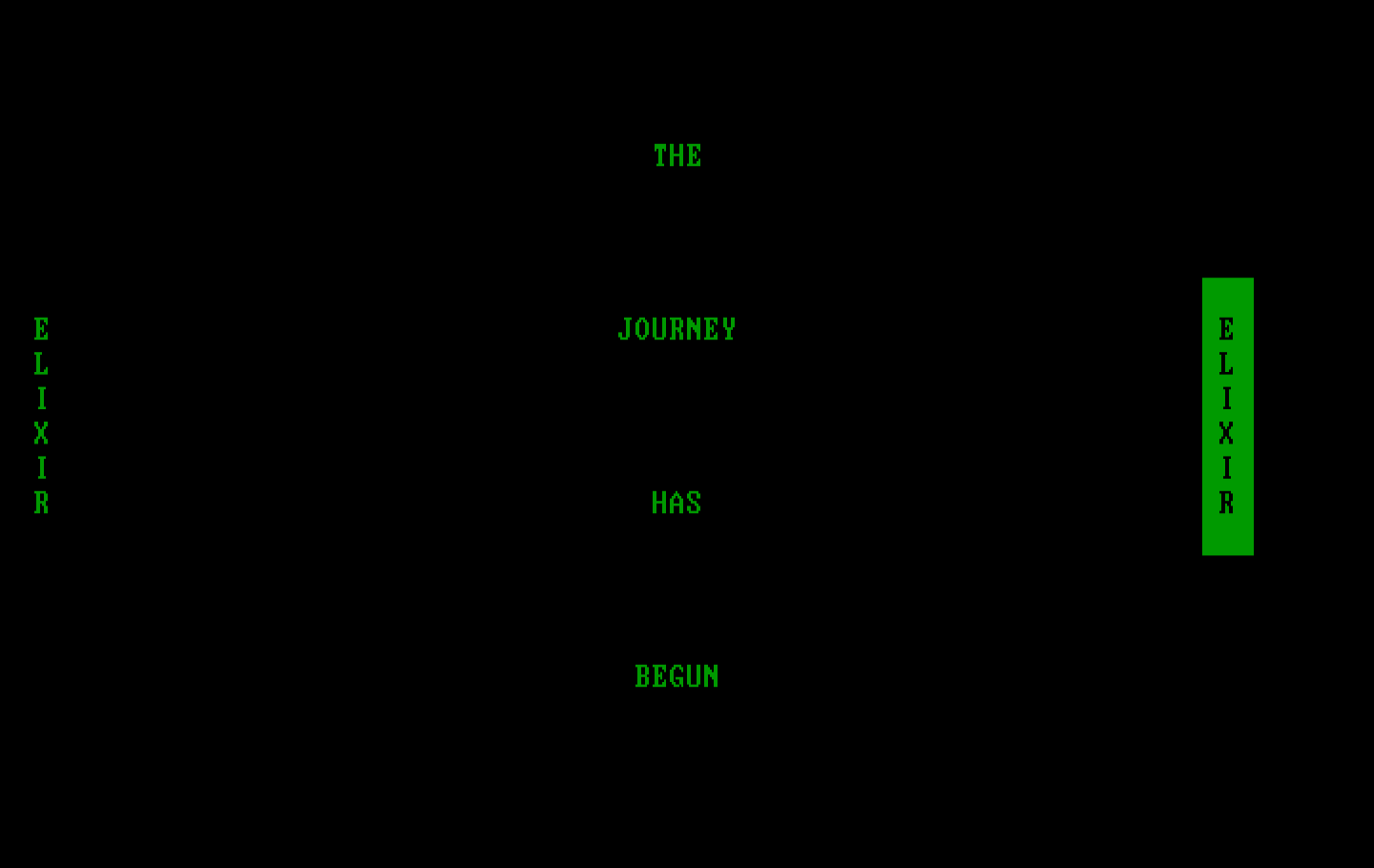 El-Ixir IBM PC/Compatibles Screenshot: The journey has begun!