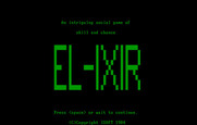 El-Ixir for IBM PC/Compatibles - Title screen.