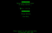 El-Ixir for IBM PC/Compatibles - Main menu.