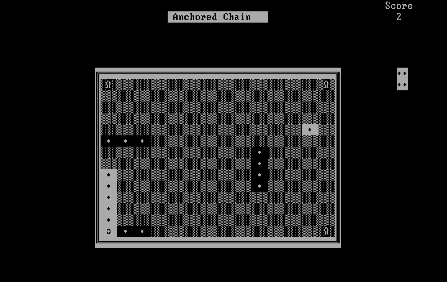 El-Ixir IBM PC/Compatibles Screenshot: Started an anchored chain!