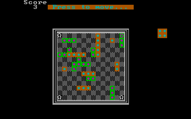 El-Ixir IBM PC/Compatibles Screenshot: The board is slowly filling up...