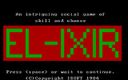 El-Ixir for IBM PC/Compatibles - Title screen.