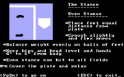 Dave Winfield's Batter Up! for IBM PC/Compatibles - Learn about different stances.