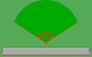 Dave Winfield's Batter Up! for IBM PC/Compatibles - It's difficult to see but I hit the ball just past second base...