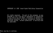 Dave Winfield's Batter Up! for IBM PC/Compatibles - Copyright information.
