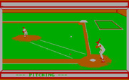 Dave Winfield's Batter Up! for IBM PC/Compatibles - Here's the pitch with a lefty batter...