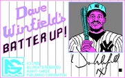 Dave Winfield's Batter Up! for IBM PC/Compatibles - Title screen.