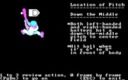 Dave Winfield's Batter Up! for IBM PC/Compatibles - Location of pitch.