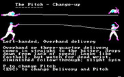 Dave Winfield's Batter Up! for IBM PC/Compatibles - Learning about the change-up...