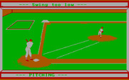 Dave Winfield's Batter Up! for IBM PC/Compatibles - Oops, swing too low...