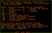 Golf's Best: Pinehurst - World's Premier Golf Course for IBM PC/Compatibles - Some of the key commands.