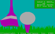 Golf's Best: Pinehurst - World's Premier Golf Course for IBM PC/Compatibles - Title screen.