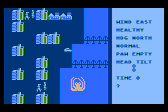 Crush, Crumble and Chomp! Atari 8-bit Screenshot: The Kraken appears and is ready to attack!