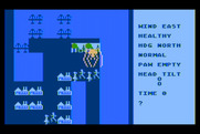 Crush, Crumble and Chomp! for Atari 8-bit - Terrified civilians run away!