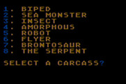 Crush, Crumble and Chomp! for Atari 8-bit - You can also create your own monster.