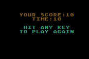 Crush, Crumble and Chomp! for Atari 8-bit - Press a key to play again.