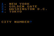 Crush, Crumble and Chomp! for Atari 8-bit - Select a city.