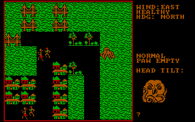 Crush, Crumble and Chomp! IBM PC/Compatibles Screenshot: The Kraken attacks Washington D.C.