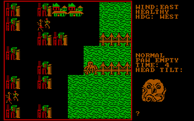 Crush, Crumble and Chomp! IBM PC/Compatibles Screenshot: My custom monster makes its debut...