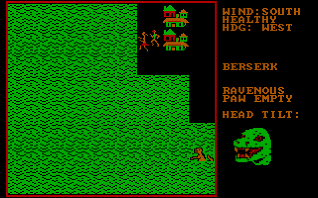 Crush, Crumble and Chomp! IBM PC/Compatibles Screenshot: Back in the water...