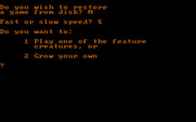 Crush, Crumble and Chomp! for IBM PC/Compatibles - First, let's set a few options...