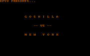 Crush, Crumble and Chomp! for IBM PC/Compatibles - First up, it's Goshilla vs. New York.