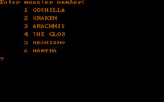 Crush, Crumble and Chomp! for IBM PC/Compatibles - Choose a monster.