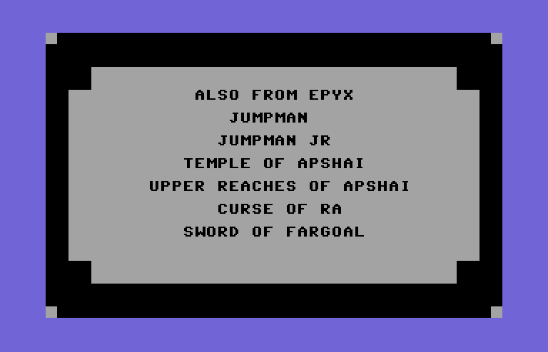 Crush, Crumble and Chomp! Commodore 64 Screenshot: Loading screen.