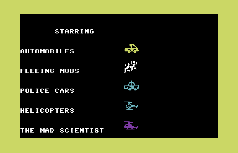 Crush, Crumble and Chomp! Commodore 64 Screenshot: Introducing our stars!