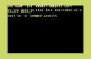 Crush, Crumble and Chomp! for Commodore 64 - Time to allocate some crunch credits!