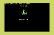 Crush, Crumble and Chomp! for Commodore 64 - Introducing you as Goshilla!