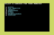 Crush, Crumble and Chomp! for Commodore 64 - You can also create custom monsters.