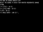 Crush, Crumble and Chomp! for TRS-80 - How fast should your monster re-generate energy?