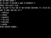 Crush, Crumble and Chomp! for TRS-80 - First, set a few game options...