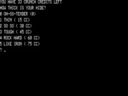 Crush, Crumble and Chomp! for TRS-80 - How thick is your hide?