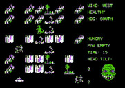 Crush, Crumble and Chomp! for Apple II - Citizens run as Goshilla attacks!