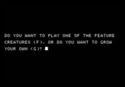 Crush, Crumble and Chomp! for Apple II - Do you want to use an existing creature, or create a new one?