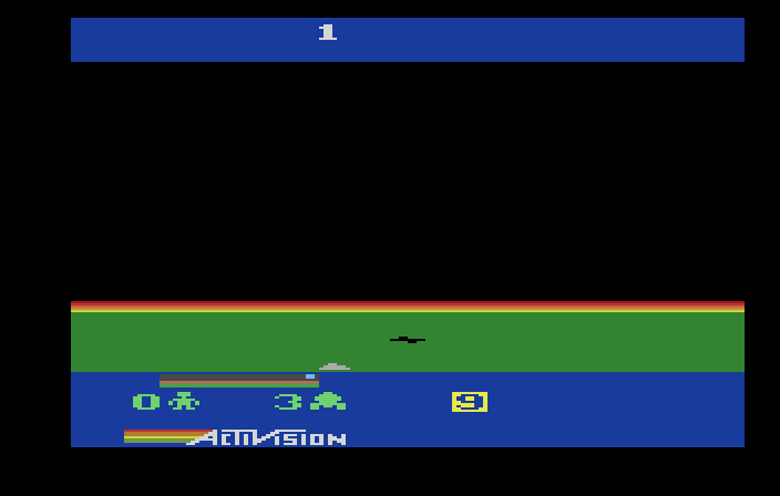 Cosmic Commuter Atari 2600 Screenshot: Starting screen.