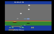 Cosmic Commuter for Atari 2600 - Blasting asteroids...