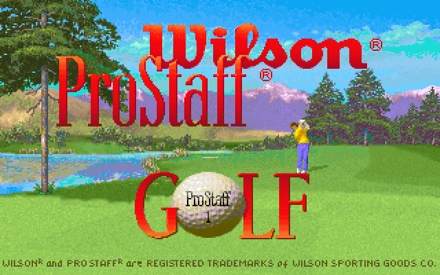 Wilson ProStaff Golf IBM PC/Compatibles Screenshot: Title screen.