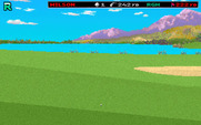 Wilson ProStaff Golf for IBM PC/Compatibles - Reverse view after a shot.