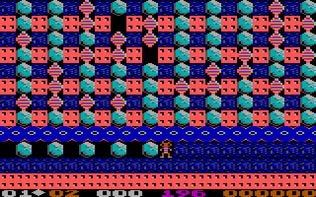 Boulder Dash II: Rockford's Revenge IBM PC/Compatibles Screenshot: Try not to get trapped...