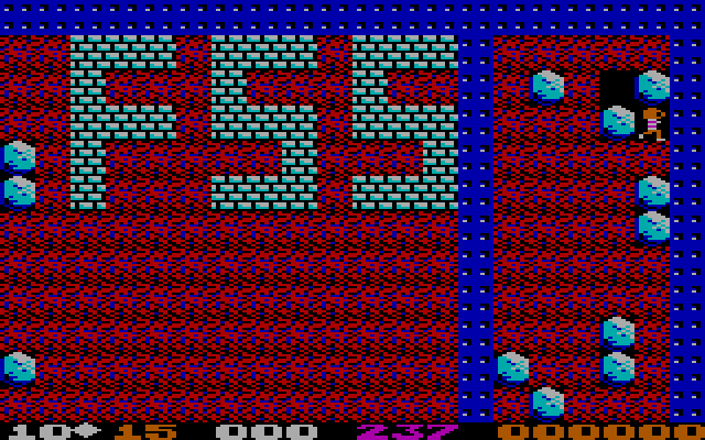 Boulder Dash II: Rockford's Revenge IBM PC/Compatibles Screenshot: Game start.