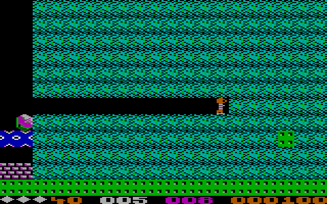 Boulder Dash II: Rockford's Revenge IBM PC/Compatibles Screenshot: Dodge the falling boulders and diamonds!
