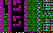 Boulder Dash II: Rockford's Revenge for IBM PC/Compatibles - Safe for the moment behind this wall, but eventually I need to deal with the boxes of doom...