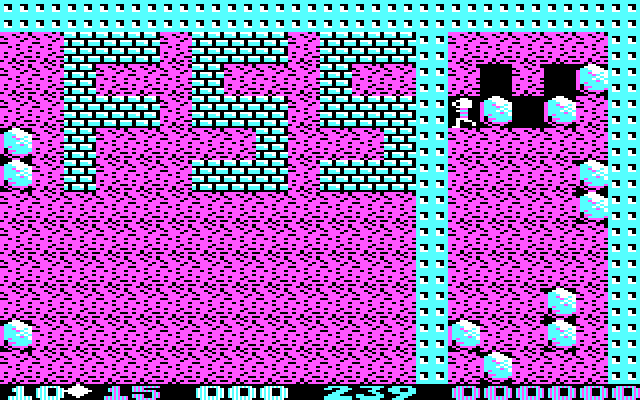 Boulder Dash II: Rockford's Revenge IBM PC/Compatibles Screenshot: Game start.