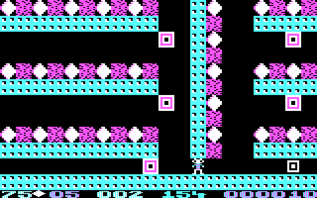 Boulder Dash II: Rockford's Revenge IBM PC/Compatibles Screenshot: Timing is everything...
