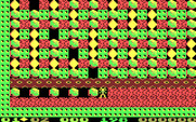 Boulder Dash II: Rockford's Revenge for IBM PC/Compatibles - Some walls allow boulders and/or diamonds to fall through them.