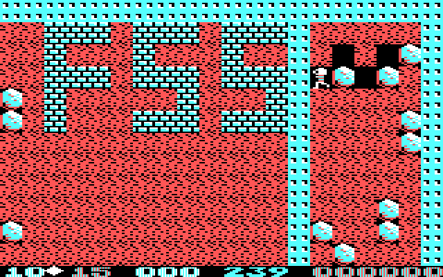 Boulder Dash II: Rockford's Revenge IBM PC/Compatibles Screenshot: Game start.