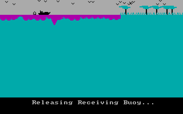 Oil Barons IBM PC/Compatibles Screenshot: Preparing to survey this location.